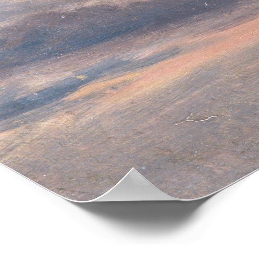 John Constable - Eine Cloud-Studie, Sunset Poster (Ecke)