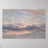 John Constable - Eine Cloud-Studie, Sunset Poster (Vorne)