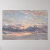 John Constable - Eine Cloud-Studie, Sunset Poster (Vorne)