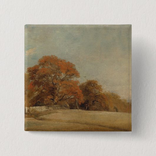 John Constable | eine herbstliche Landschaft an Button (Vorderseite)