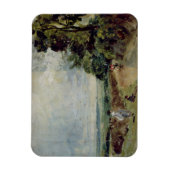 John Constable | Eine Landstraße mit Bäumen und Fe Magnet (Vertikal)