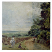 John Constable | eine Landstraße mit Bäumen und Fliese (Vorderseite)