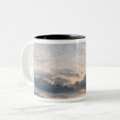 John Constable | eine Wolken-Studie, Zweifarbige Tasse (Vorderseite Links)