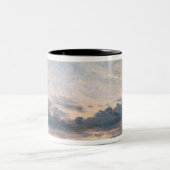 John Constable | eine Wolken-Studie, Zweifarbige Tasse (Mittel)