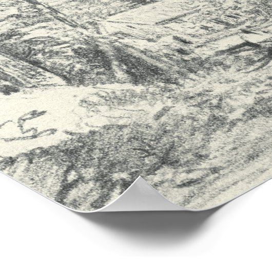 John Constable | Eintritt nach Gillingham, Dor Poster (Ecke)