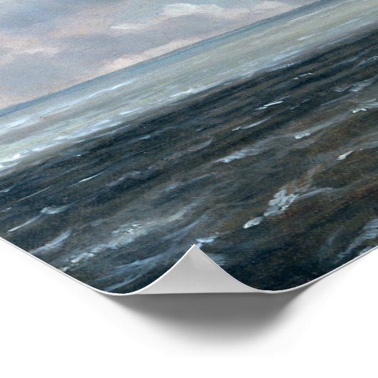 John Constable Harwich The Low Lighthouse Poster (Ecke)