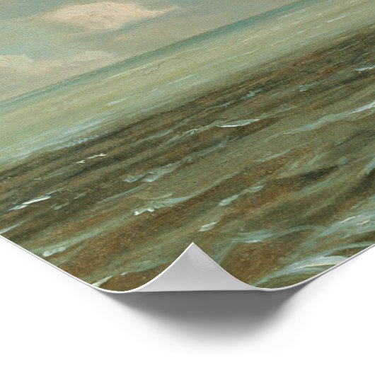 John Constable | Harwich, The Low Lighthouse und B Poster (Ecke)