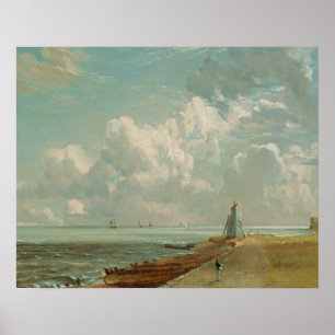 John Constable   Harwich, The Low Lighthouse und B Poster