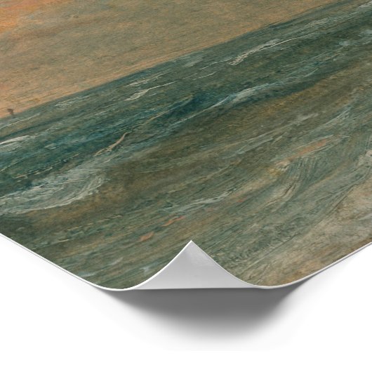 John Constable - Hove Beach Poster (Ecke)