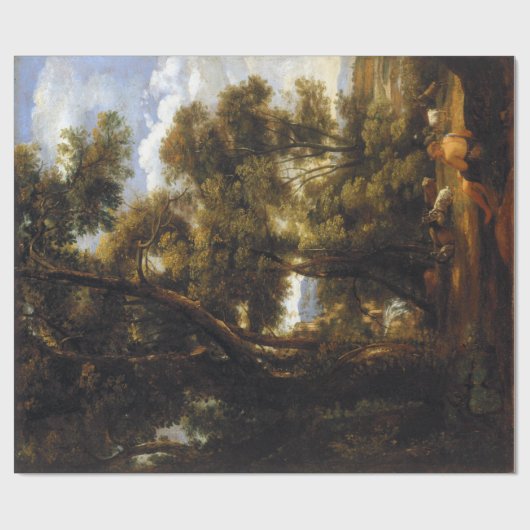 John Constable Landschaft mit Goatherd und Ziegen Geschenkpapier (Flach)