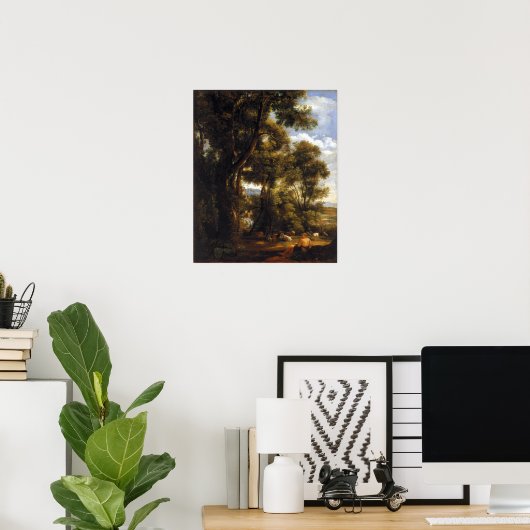 John Constable Landschaft mit Goatherd und Ziegen Poster (Heimbüro)