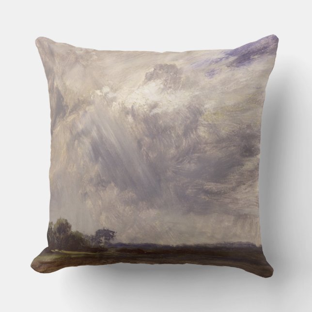John Constable| Landschaft mit Gray Windy Sky, c. Kissen (Vorderseite)