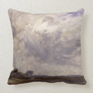 John Constable  Landschaft mit Gray Windy Sky, c. Kissen