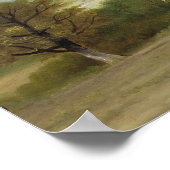 John Constable | Landschaft: Pflügen im Suf Poster (Ecke)