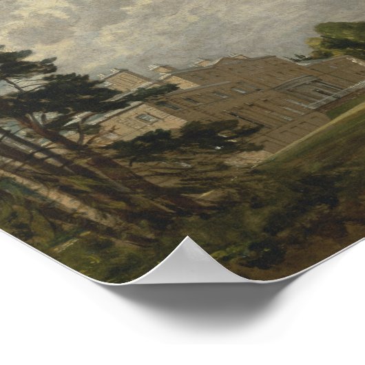 John Constable - Malvern Hall, Warwickshire Poster (Ecke)