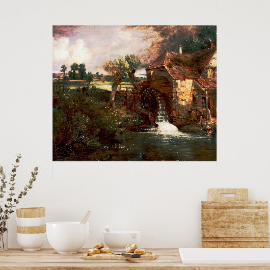 John Constable - Parham Mill (modifiziert) Poster (Küche)