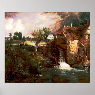 John Constable - Parham Mill (modifiziert) Poster
