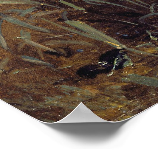 John Constable | Rost durch einen Pool, c.1821 (Öl Poster (Ecke)