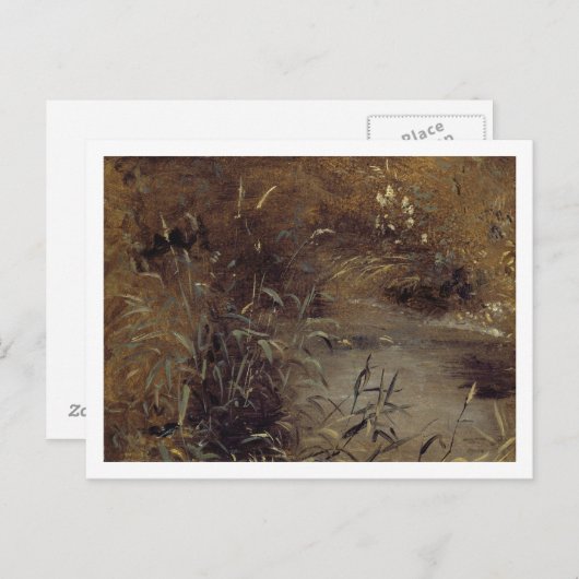 John Constable | Rost durch einen Pool, c.1821 (Öl Postkarte (Vorne/Hinten)