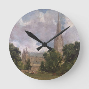 John Constable Salisbury Cathedral from the sout Runde Wanduhr