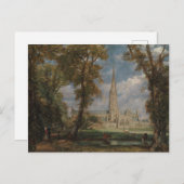John Constable | Salisbury Kathedrale aus dem Bisc Postkarte (Vorne/Hinten)