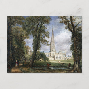 John Constable Salisbury Kathedrale aus dem Bischo Postkarte