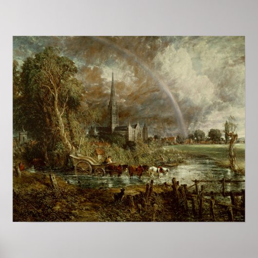 John Constable | Salisbury Kathedrale aus der Stra Poster (Vorne)
