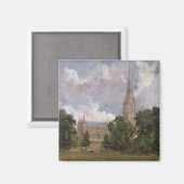 John Constable | Salisbury Kathedrale vom Auslauf Magnet (Vorderseite/Rückseite)