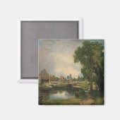 John Constable | Schleuse Dedham und Mill, 1820 Magnet (Vorderseite/Rückseite)