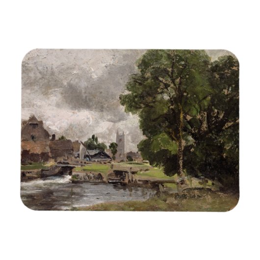 John Constable | Schleuse Dedham und Mill Magnet (Horizontal)