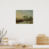 John Constable | Schleuse Flatford, c.18 Poster (Küche)