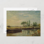 John Constable | Schleuse Flatford, c.18 Postkarte (Vorne/Hinten)