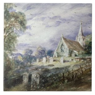 John Constable schüren Poges Kirche Fliese