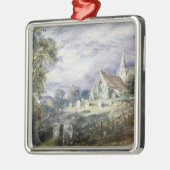 John Constable | schüren Poges Kirche Silbernes Ornament (Links)