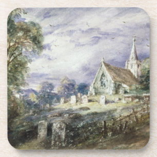John Constable schüren Poges Kirche Untersetzer