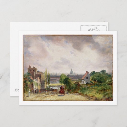 John Constable | Sir Richard Steeles Hütte, Ham Postkarte (Vorne/Hinten)