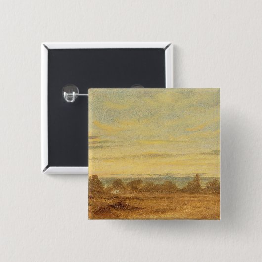 John Constable | Sommer - Abend Landschaft (Öl Button (Vorne & Hinten)