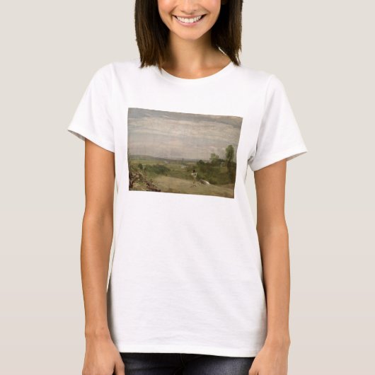 John Constable | Sommermorgens: Dedham aus Langh T-Shirt (Vorderseite)