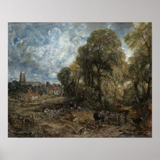 John Constable - Stoke-by-Nayland Poster (Vorne)