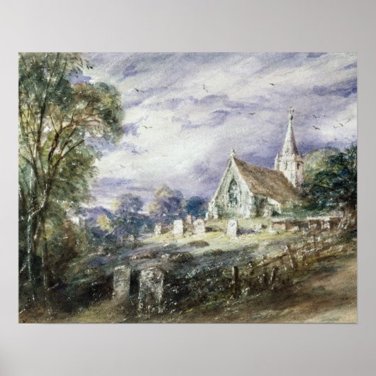 John Constable Stoke Poges Church Poster (Vorne)