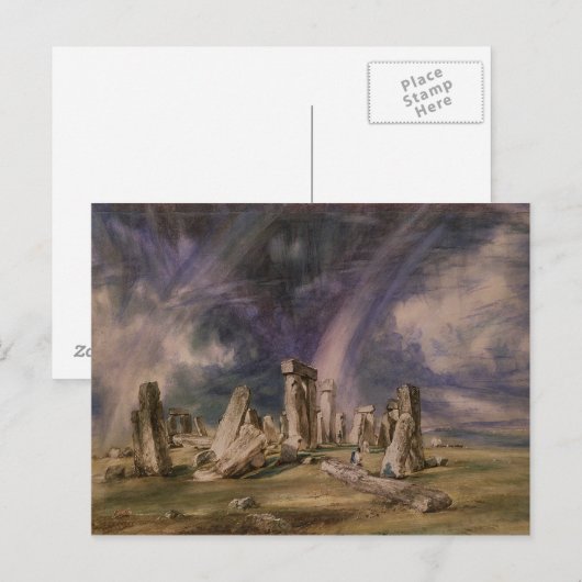 John Constable | Stonehenge, 1835 Postkarte (Vorne/Hinten)