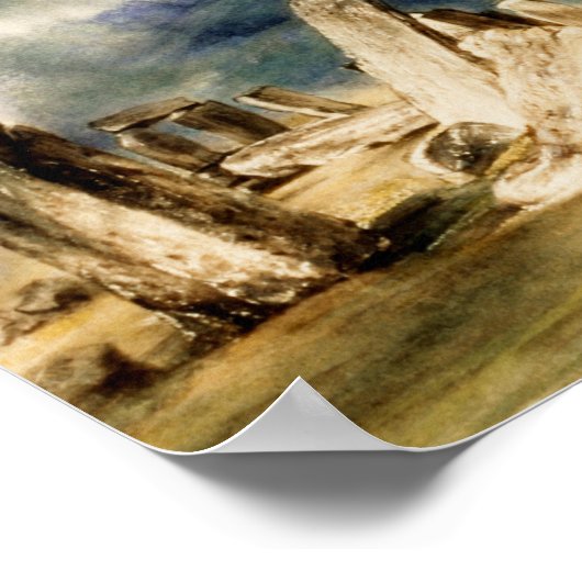 John Constable - Stonehenge Poster (Ecke)