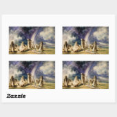 John Constable - Stonehenge Rechteckiger Aufkleber (Blatt)