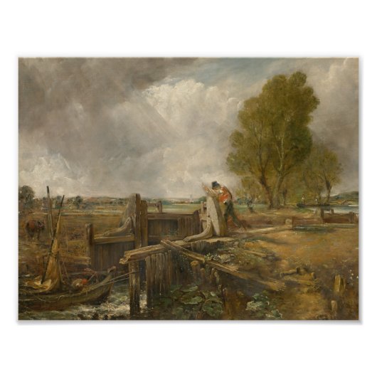 John Constable - Studie über ein Boot, das eine Sc Fotodruck (Vorne)