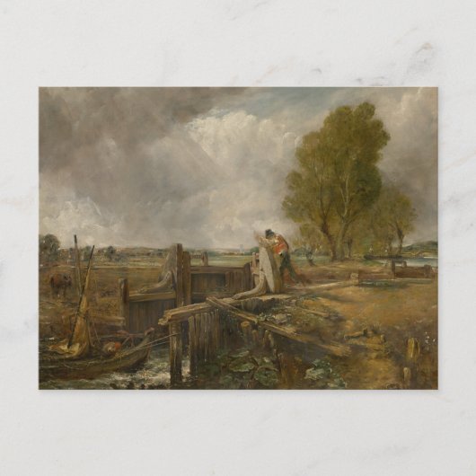 John Constable - Studie über ein Boot, das eine Sc Postkarte (Vorderseite)
