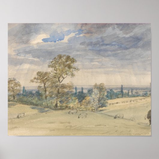 John Constable - Suffolk Landschaft Poster (Vorne)