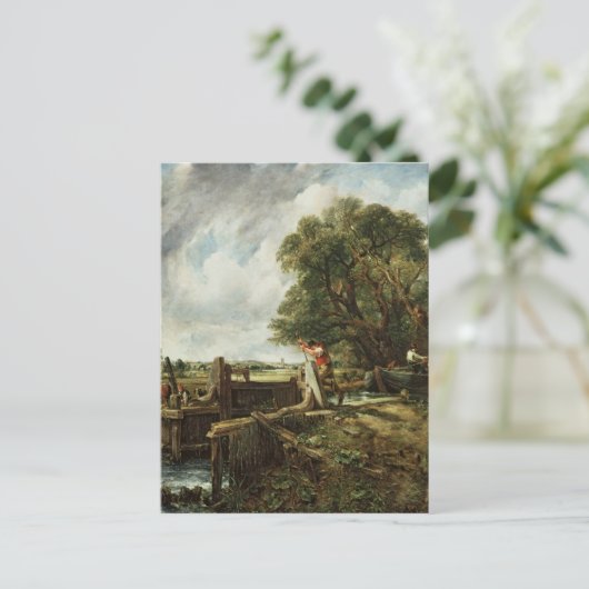 John Constable | The Lock, 1824 Postkarte (Stehend Vorderseite)