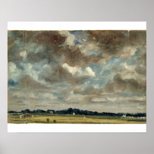 John Constable Umfassende Landschaft mit Grau Cl Poster