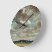 John Constable | Umfassende Landschaft mit Grau Cl Runde Wanduhr (Winkel)