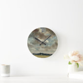John Constable | Umfassende Landschaft mit Grau Cl Runde Wanduhr (Zuhause)